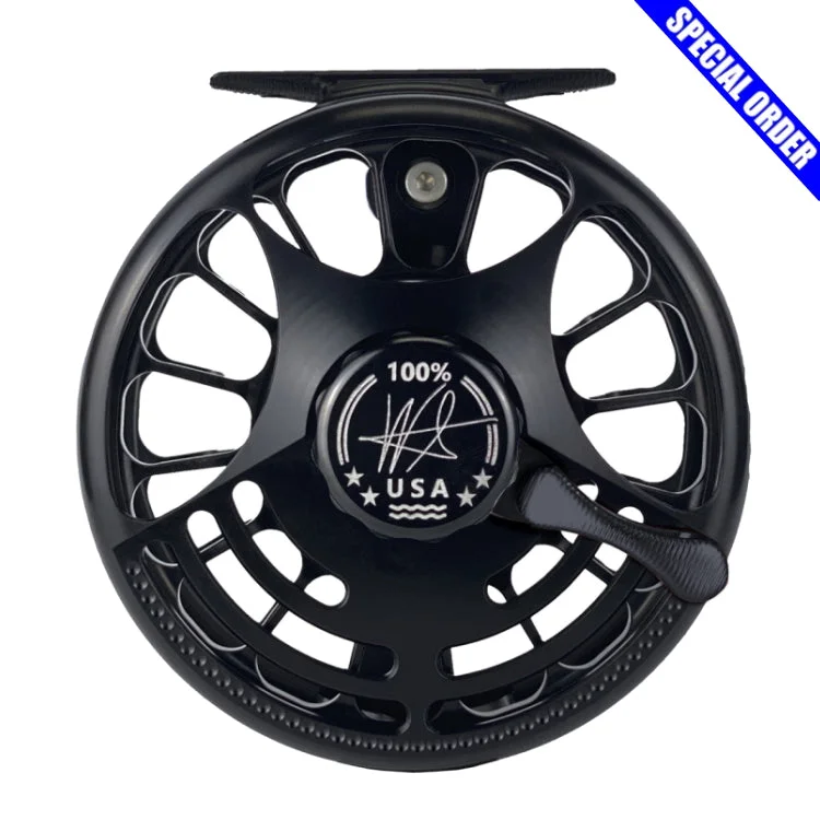 Lightweight Spinning Reel-Seigler Saltwater Fly Reel - Black