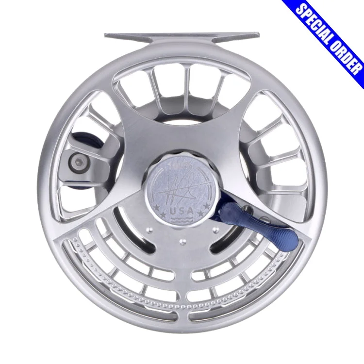 Fishing Reel Combo-Seigler Saltwater Fly Reel - Silver/Blue