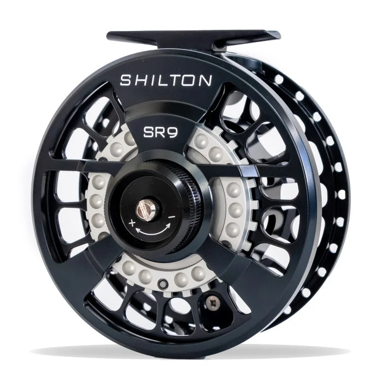 Fishing Reel with Perfect Line Control-Shilton SR Series Fly Reels - Black