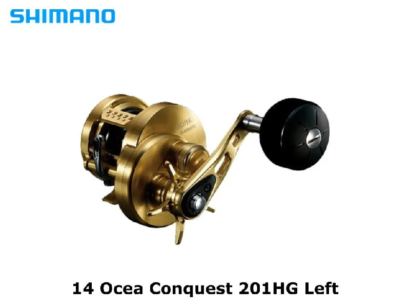 Fishing Reel for Catfish-Shimano 14 Ocea Conquest 201HG Left