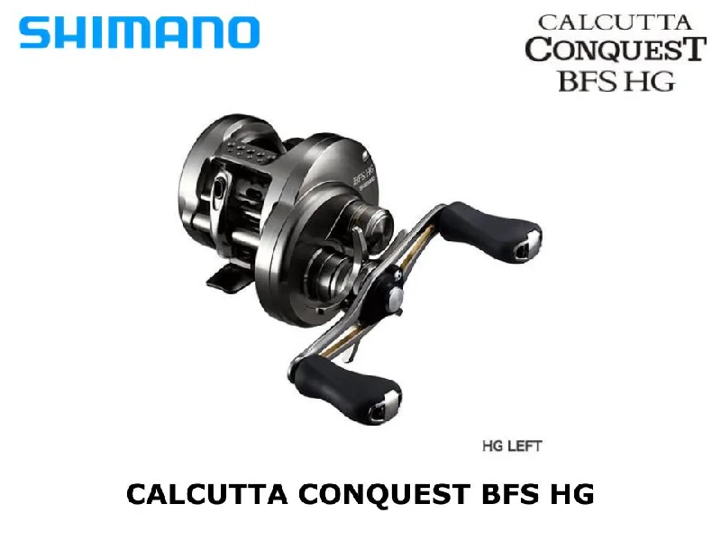 Long-Lasting Fishing Reel-Shimano 17 Calcutta Conquest BFS HG Left