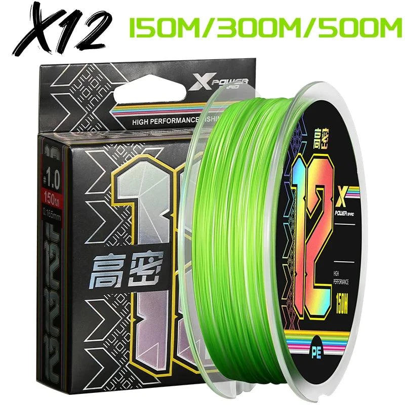 Fishing Line for Catching Fast-Moving Fish-GAOMI X12 X-Strand Braided Fishing Line