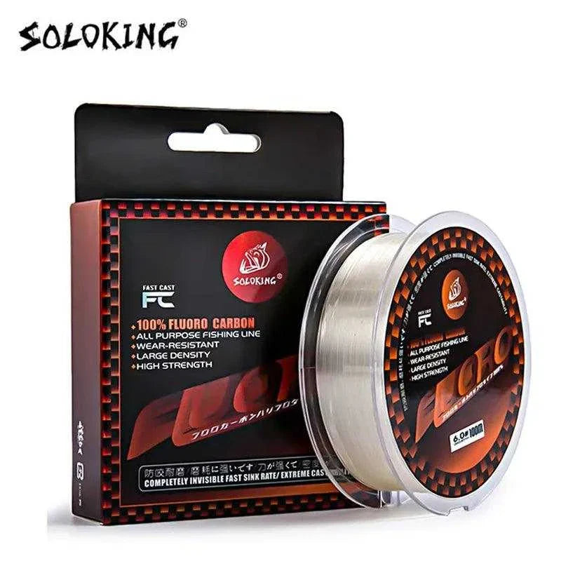 Extra-Strong Fishing Line for Extreme Conditions-Soloplay 120M Fluorocarbon Coated Fishing Line