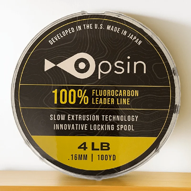 High-Performance Fluorocarbon Fishing Line-Fluorocarbon Leader Line 4 lb, .16mm, 100 yd