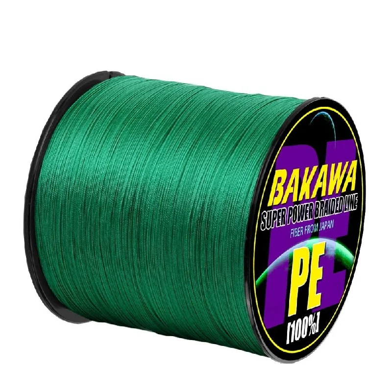 Fishing Line for Fast Action Rod-BAKAWA 4 Braided Fishing Line Length:300m/330yds Diameter:0.2mm-0.42mm,size:10-85lb Japan PE