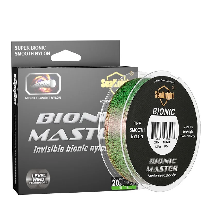 Fishing Line for Trout-Bionic Master Series 150M Spotted Nylon Fishing Line Monofilament Line Bionic Design Speckle