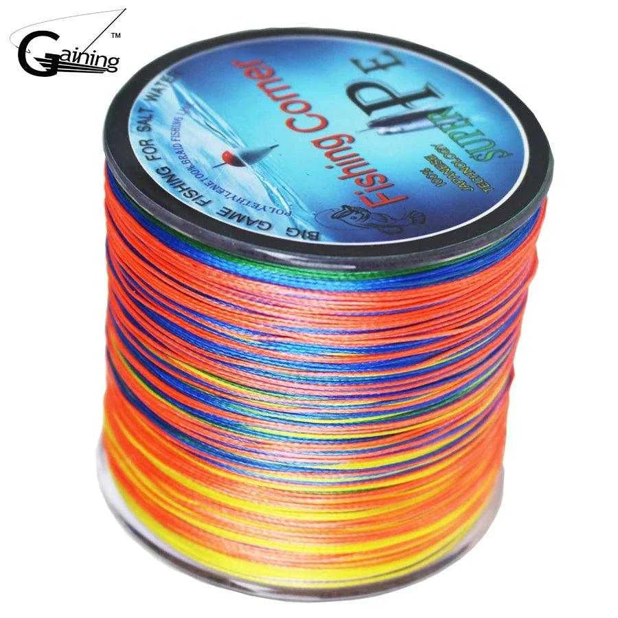 Fishing Line for Small Water Bodies-Braided fishing line 500m 4Strands Multi Color Super Strong Japan Multifilament PE braid line 10 20 30 40 60 80 100LB