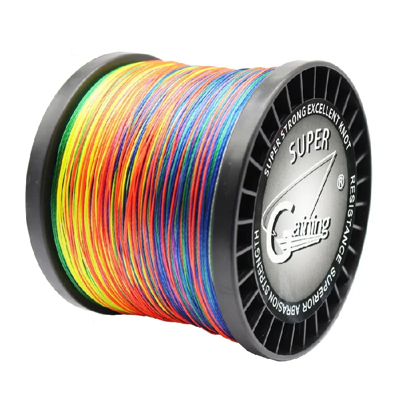 Fishing Line for Lake Fishing-Braided Fishing Line 9 Strands PE Multicolor Fishing Lines 300m 500m 1000m 1500m Strong Strength