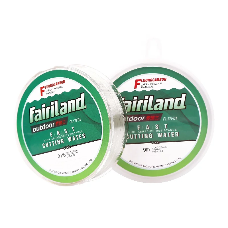 Smooth and Strong Fishing Line-Fairiland 100m Fluorocarbon Fishing Line Japan Line Material Monofilament Nylon Carp Wire LeaderLine