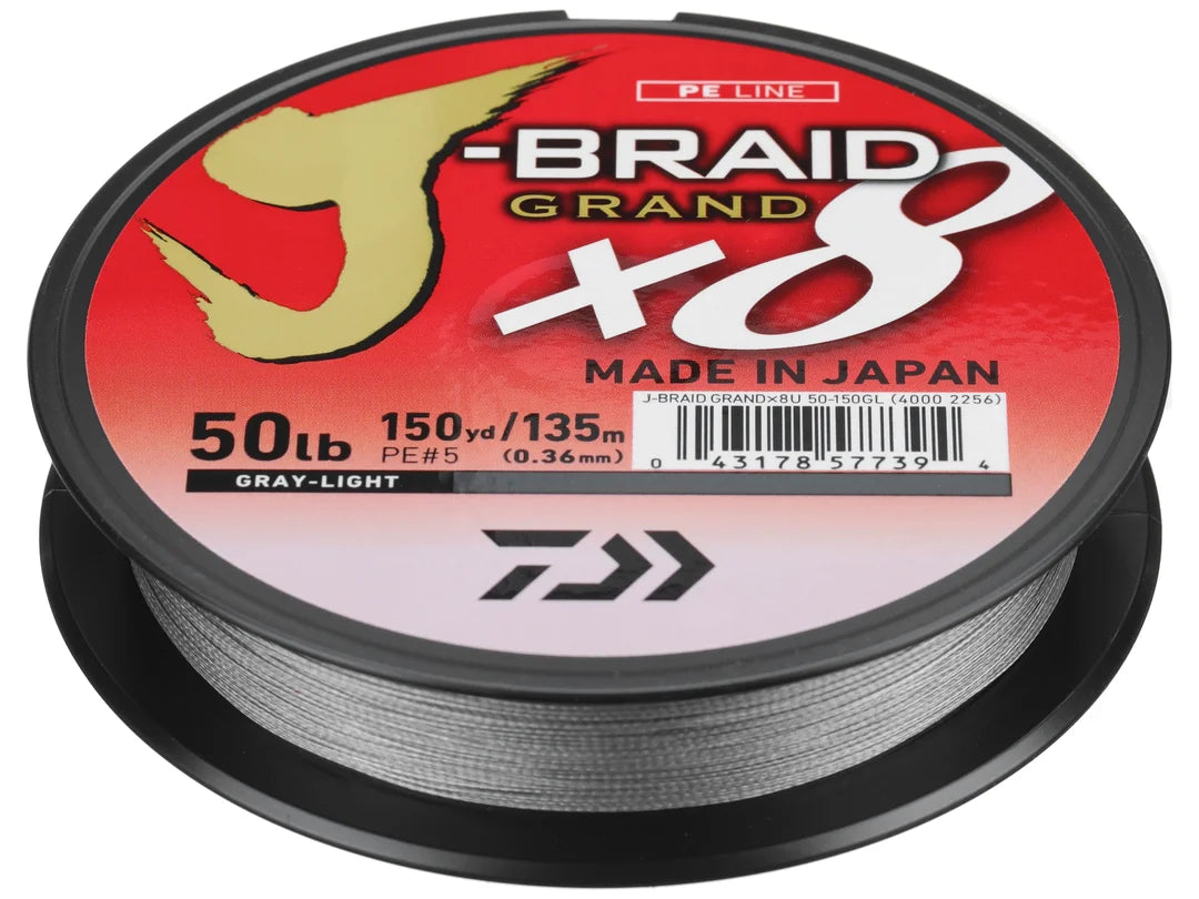 Lightweight Fishing Line-Daiwa J-Braid Grand 8X