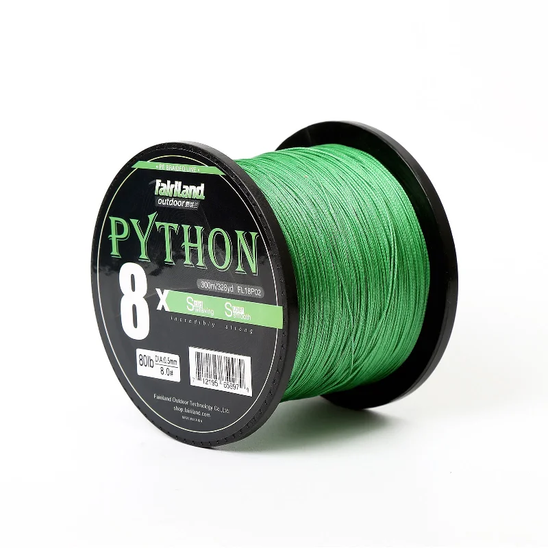 Anti-Twist Fishing Line-Fairiland 300m 8 Strands Weave PE Braided Fishing Line 21-80LB Freshwater Multifilament Fishing Rope