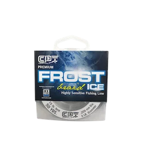 Flexible Fishing Line for All Fishing Types-Frost Ice Braid Fishing Line Yellow 50 Yrd.