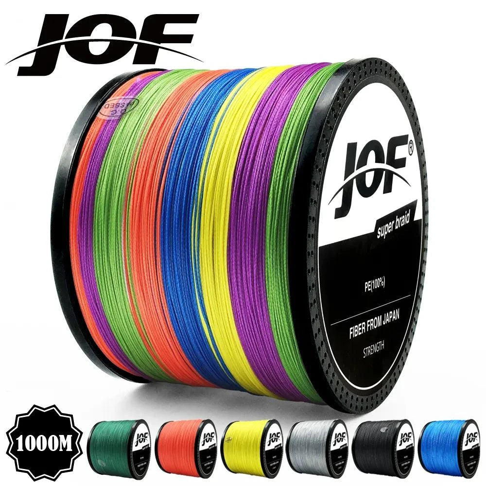 Fishing Line for High-Tension Fishing-JOF 300M 500M 1000M 8 Strands 4 Strands 18-88LB PE Braided Fishing Wire Multifilament Super Strong Fishing Line Japan Multicolor