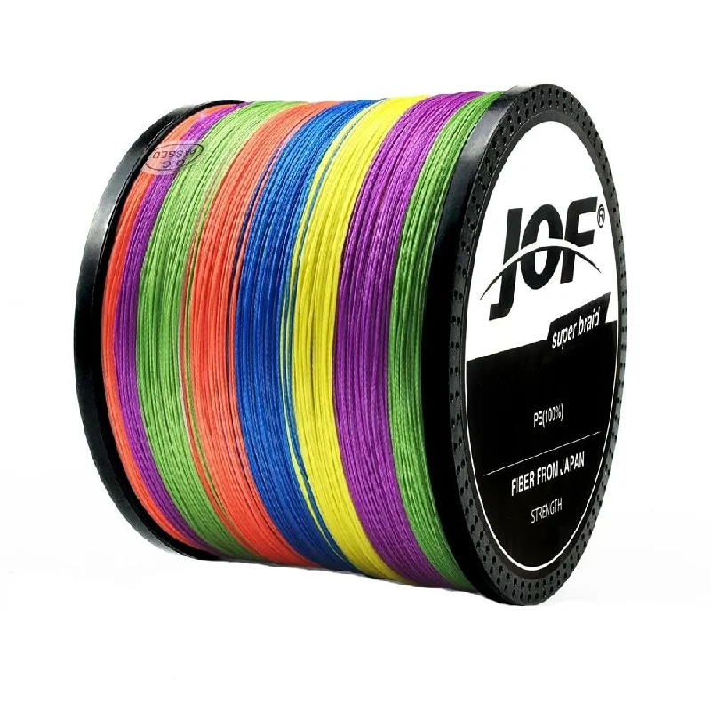 Best Fluorocarbon Fishing Line-JOF 300M 500M 1000M 8 Strands 4 Strands 18-88LB PE Braided Fishing Wire Multifilament Super Strong