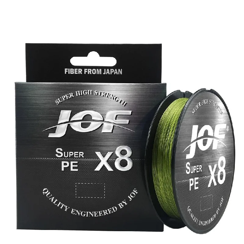 Multi-Colored Fishing Line-JOF 8 Weaves Fishing Line 150M 300M 500M 8 Strands Braided Fishing Line Multifilament PE Line 15