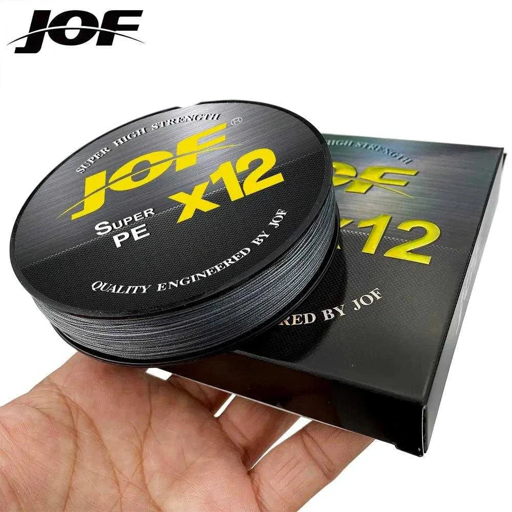 Braided Fishing Line for Heavy Use-JOF X12 Braided 100m/300m Super Strong Multifilament Fishing Line