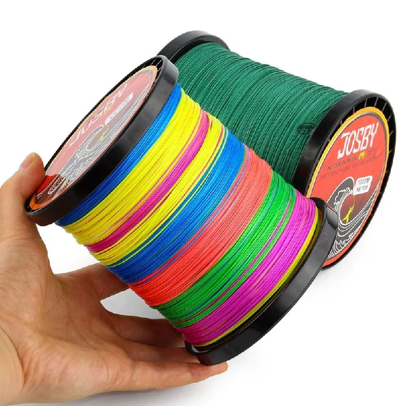 Super Strong Fishing Line-JOSBY 4 Braid Fishing line 10-120LB 150M 300M 500M 1000M 4 Strands Braid Fishing line