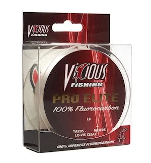 Low-Stretch Monofilament Fishing Line-Vicious Pro Elite Fluorocarbon