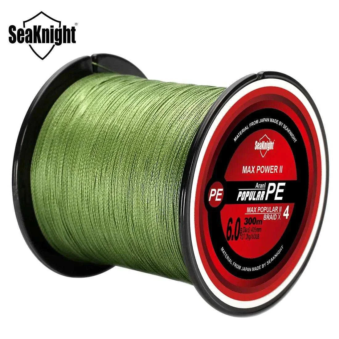 Best Fishing Line for Sensitive Rods-SeaKnight Brand TriPoseidon Series 4 Strands 300M PE Braided Fishing Line 8-60LB Multifilament Fishing Line Smooth Carp Fishing