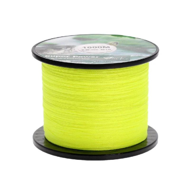 Fluorocarbon Fishing Line-Strong PE Braided Fishing Line Yellow