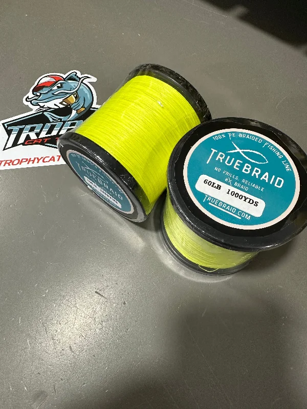 Fishing Line for Maximum Hook Set-True Braid 60# 1000 yards