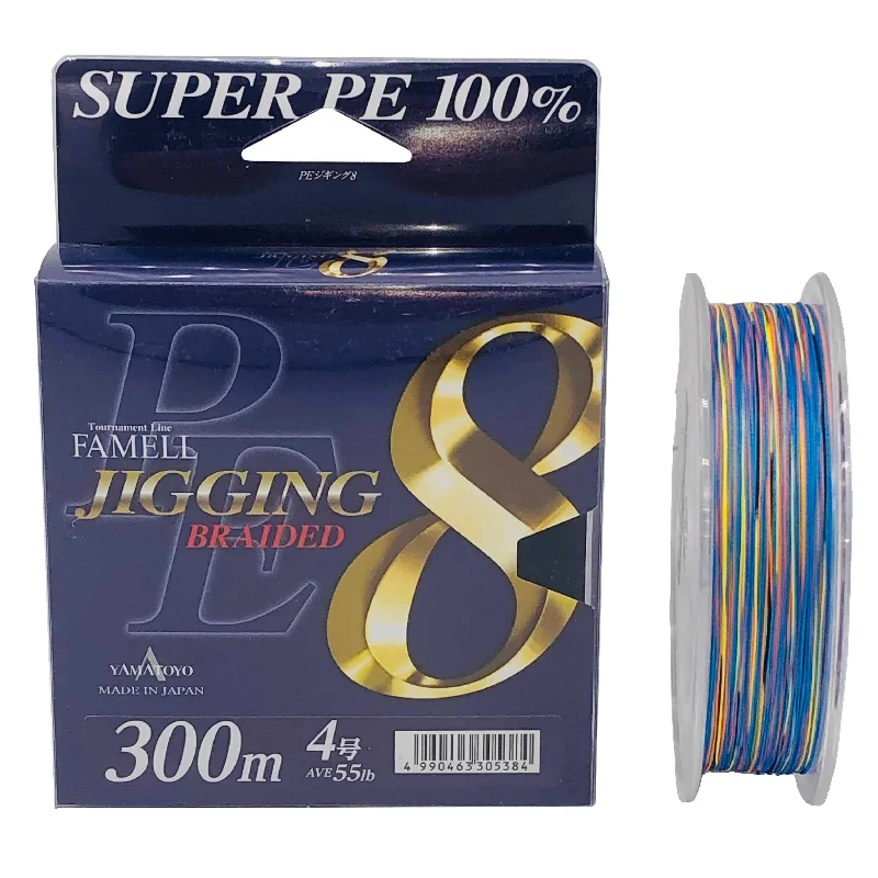 Stronger Braided Fishing Line-Yamatoyo 8x Jigging Braid Tournament Famell