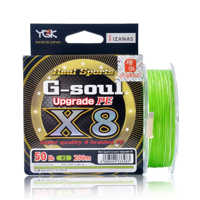 Best Fishing Line for Trolling-YGK G-SOUL X8 Upgrade Braid Fishing Line 150M 200M Super Strong 8 Strands Multifilament PE line