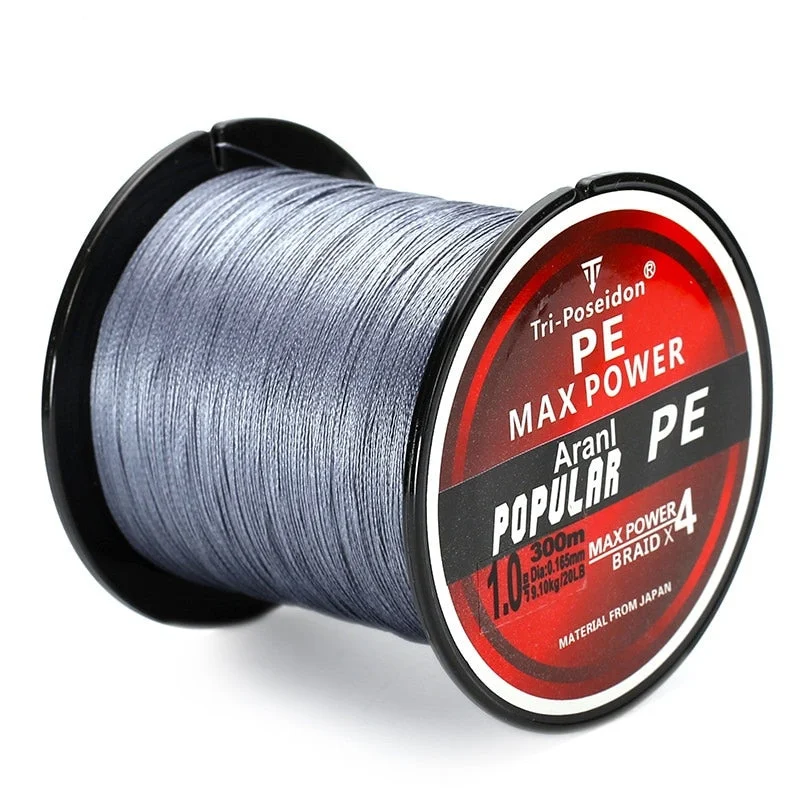 Fishing Line for Big Fish-300M HOT SALE 4 Strands Multifilament PE Fishing Line 8 - 60 LB 4