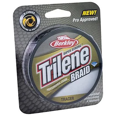 Fishing Line for Maximum Hook Set-BERKLEY SUPER TRILENE BRAID TRACER