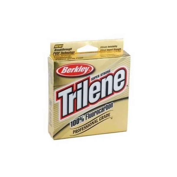 Long-Lasting Braided Fishing Line-Berkley Trilene 100% Fluorocarbon Clear