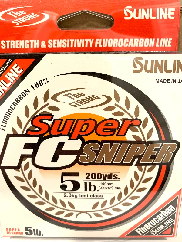 Strong Monofilament Fishing Line-Sunline FC Sniper Fluorocarbon