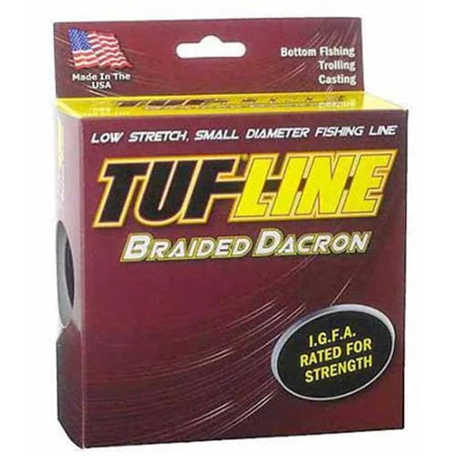 Fishing Line with Superior Strength-to-Diameter Ratio-TUF-LINE Braided Dacron