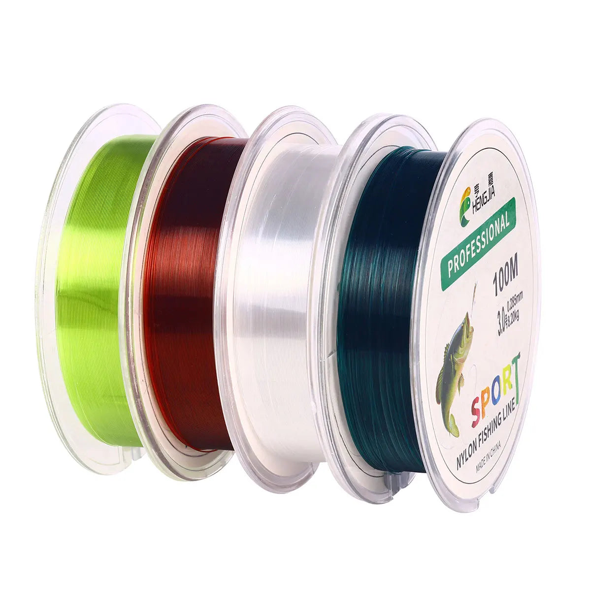 Anti-Twist Fishing Line-Lureswholesale® 100 meters nylon Line Dark Green White Fishing Line