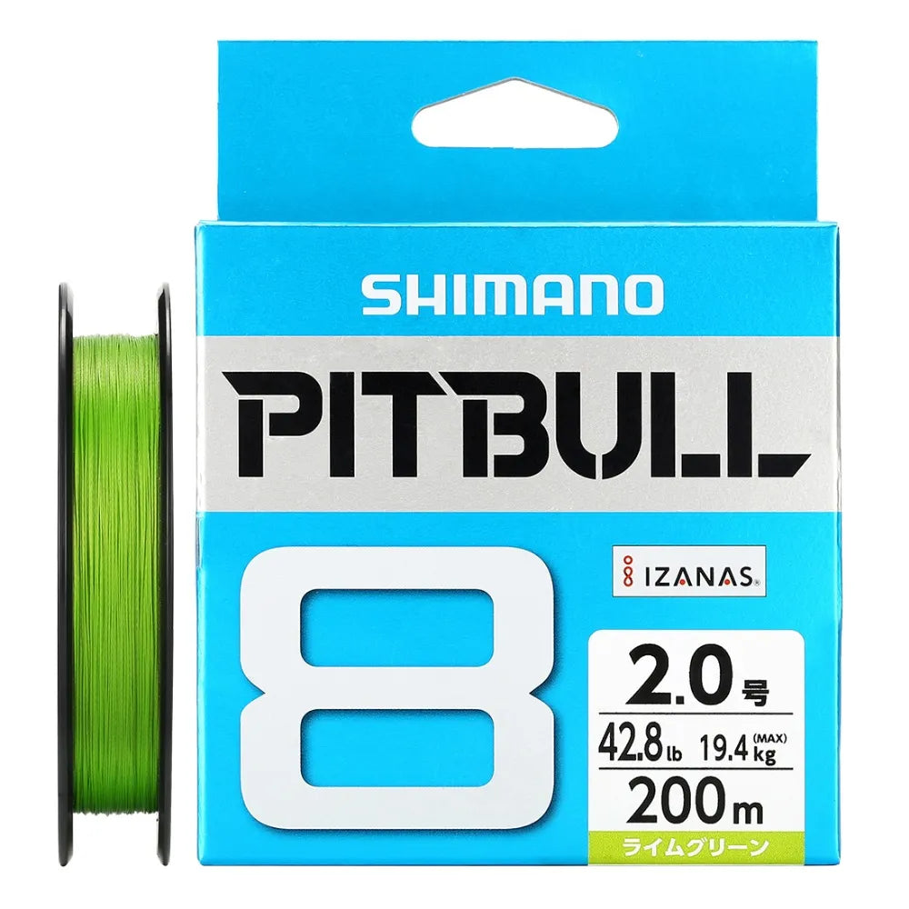 Fluorocarbon Fishing Line-100% Original SHIMANO PITBULL X8/X12 Braided Fishing Line - Unmatched Castability & Sensitivity