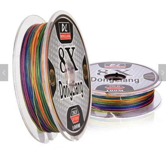 Durable Fluorocarbon Fishing Line-18lb Braid 8 Strand 100M Fishing Line