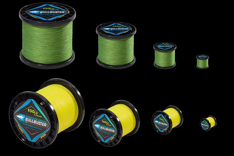 Multi-Colored Fishing Line-Bullbuster Braided Fishing Line - 200 lbs - 0.84 mm