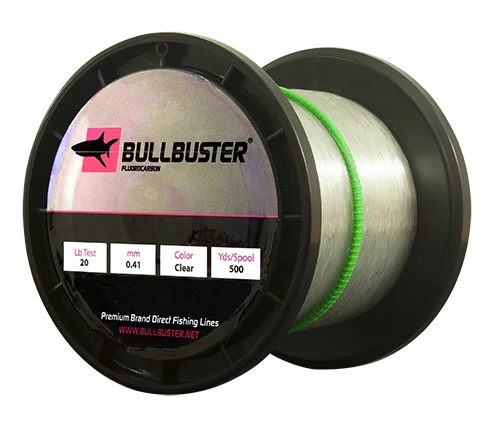 Fishing Line with Low Visibility-Bullbuster Fluorocarbon Fishing Line - 100 lbs - 1.02 mm