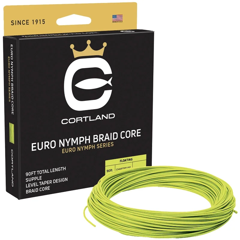 Smooth Casting Fishing Line-Cortland Euro Nymph Euro Nymph Braid Core - Sage Green