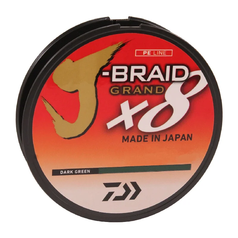 Heavy Duty Fishing Line for Big Fish-Daiwa J-Braid Grand - Dark Green - 300 Yards - 40lb