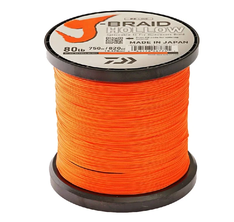 Fishing Line for Big Game Fish-Daiwa J-Braid Hollow 750m Spool