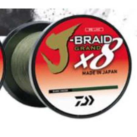 Multi-Purpose Braided Fishing Line-DAIWA JBGD8U20-150DG-LC J-Braid X8 Grand 30Lb 150Yards Dark Green Fishing Line