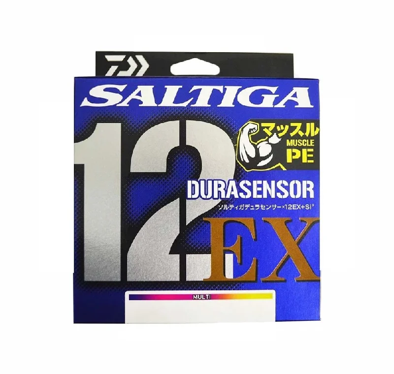 Soft and Strong Fishing Line-Daiwa Saltiga Durasensor 12 EX Si3+ Multicolour Braid