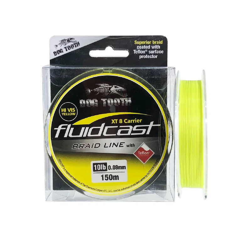 Fishing Line with Smooth Texture-Dog Tooth Fluidcast XT 8 Carrier Braid