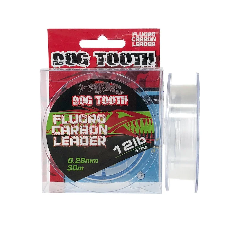 Fishing Line for Long-Range Casting-Dog Tooth Fluorocarbon Leader