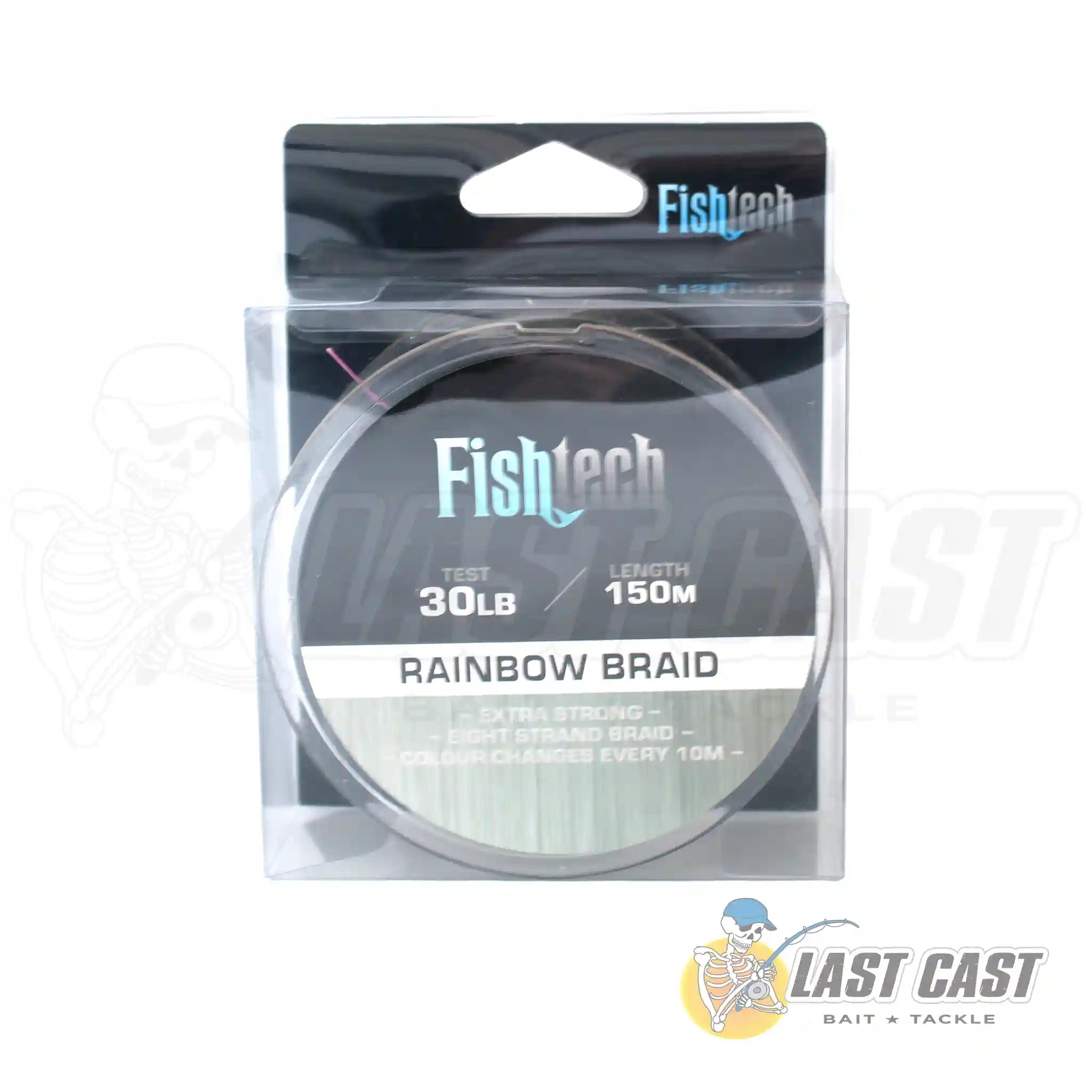 Ultra-Light Fishing Line for Easy Casting-FISHTECH - RAINBOW BRAID