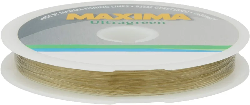 Ultra-Thin Fishing Line for Precision-Maxima Fishing Line Leader Wheel, Ultragreen 27yd