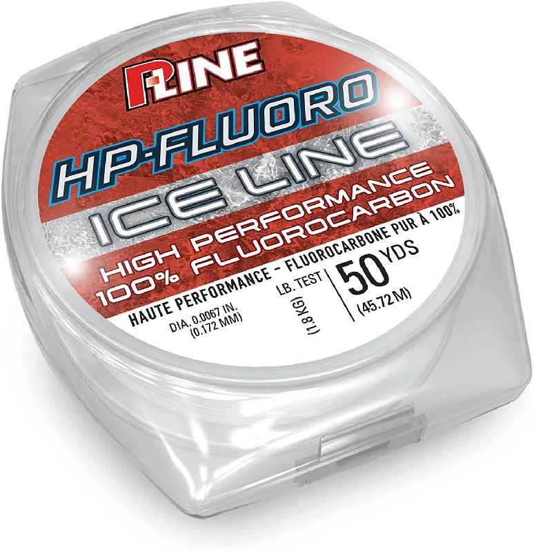 Best Fishing Line for Trolling-P-Line HP-Fluoro Premium Fluorocarbon Ice Fishing Line Clear 50 Yard Spool