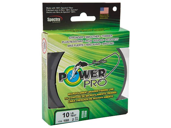 Fishing Line for Beginners and Experts-Power Pro 20lb 300yds Braided Spectra Fishing Line Moss Green