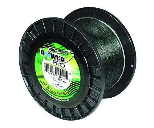 High-Performance Fishing Line for Anglers-PowerPro Braided Spectra Fiber Fishing Line Moss Green 20LB 1500 Yds