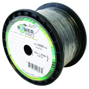 Durable Fluorocarbon Fishing Line-PowerPro Braided Spectra Fiber Fishing Line Moss Green 40LB 3000 Yds